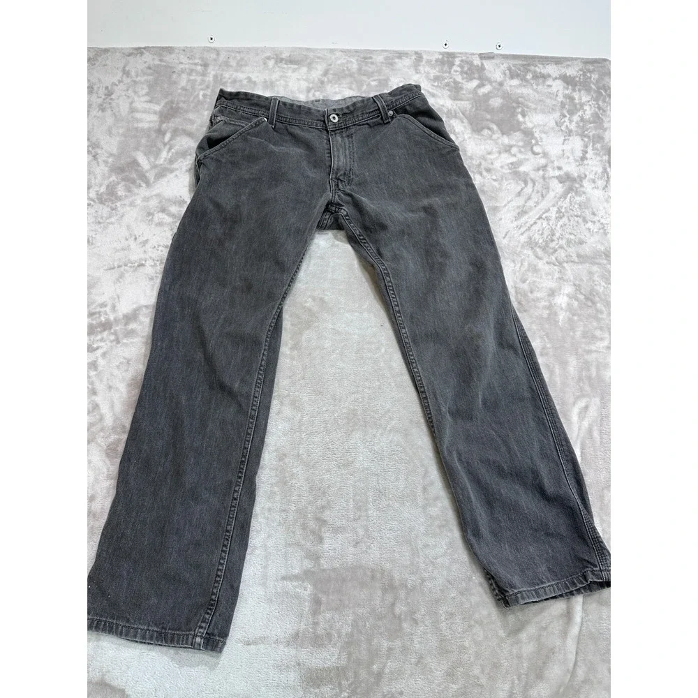 Levis 514 Jeans Mens 34x30 Gray Regular Fit Straight Utility Pockets Gorpcore